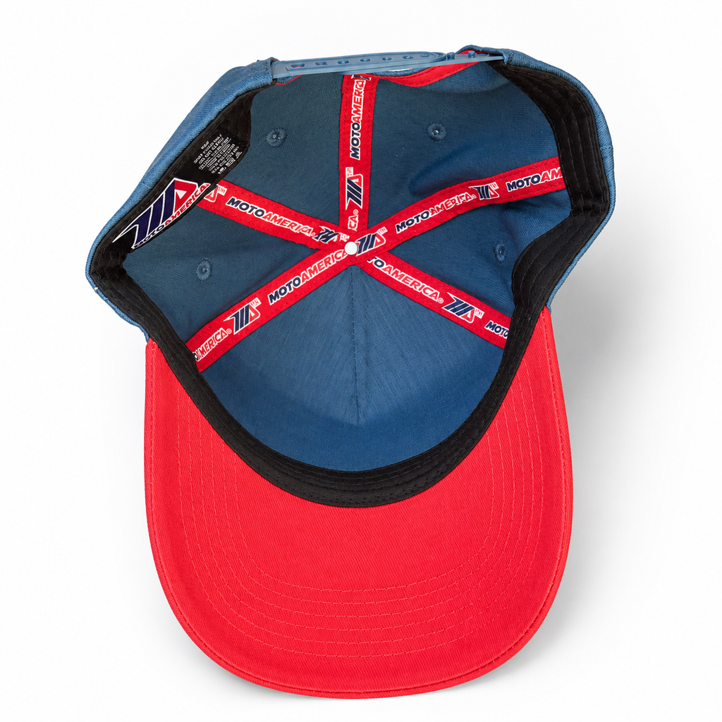 MA Track Star Hat Blue/Red