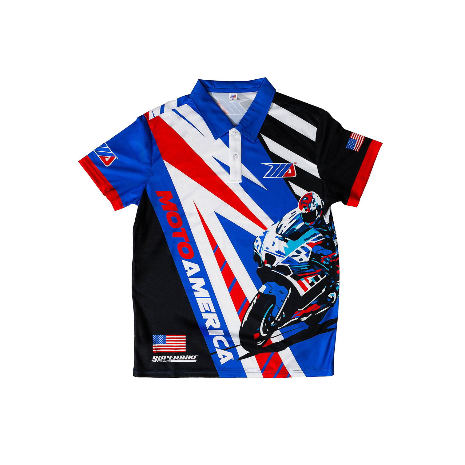 Zoom Button-Up Polo MotoAmerica®