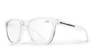 MotoAmerica® Dean Sunglasses Glossy Transparent