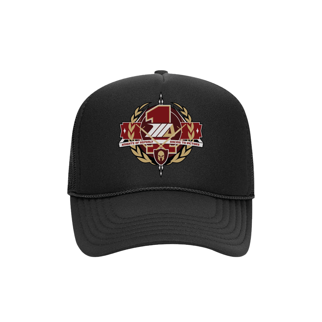 MA Knights of Asphalt Black Friday Foam Trucker hat, MotoAmerica - Moto America