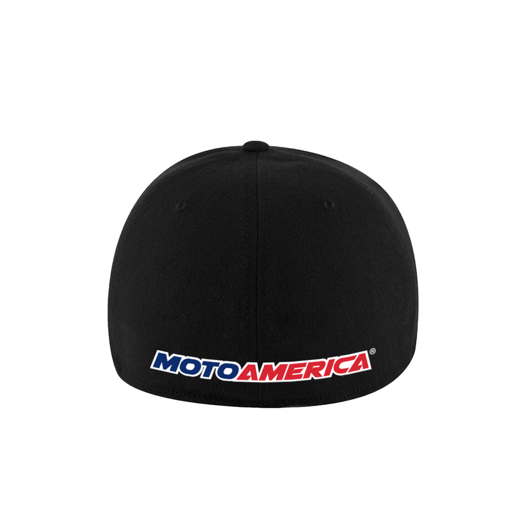 MA Flexfit Hat Black MotoAmerica® 2023 - Moto America