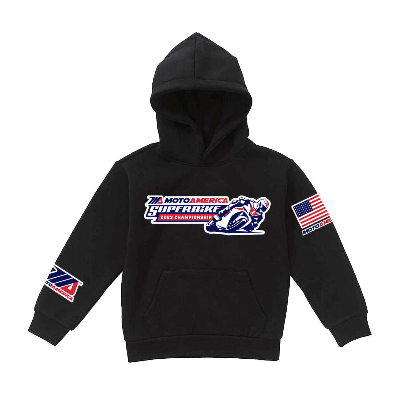 MA Kids Superbike, Black Hoodie MotoAmerica® 2023 - Moto America