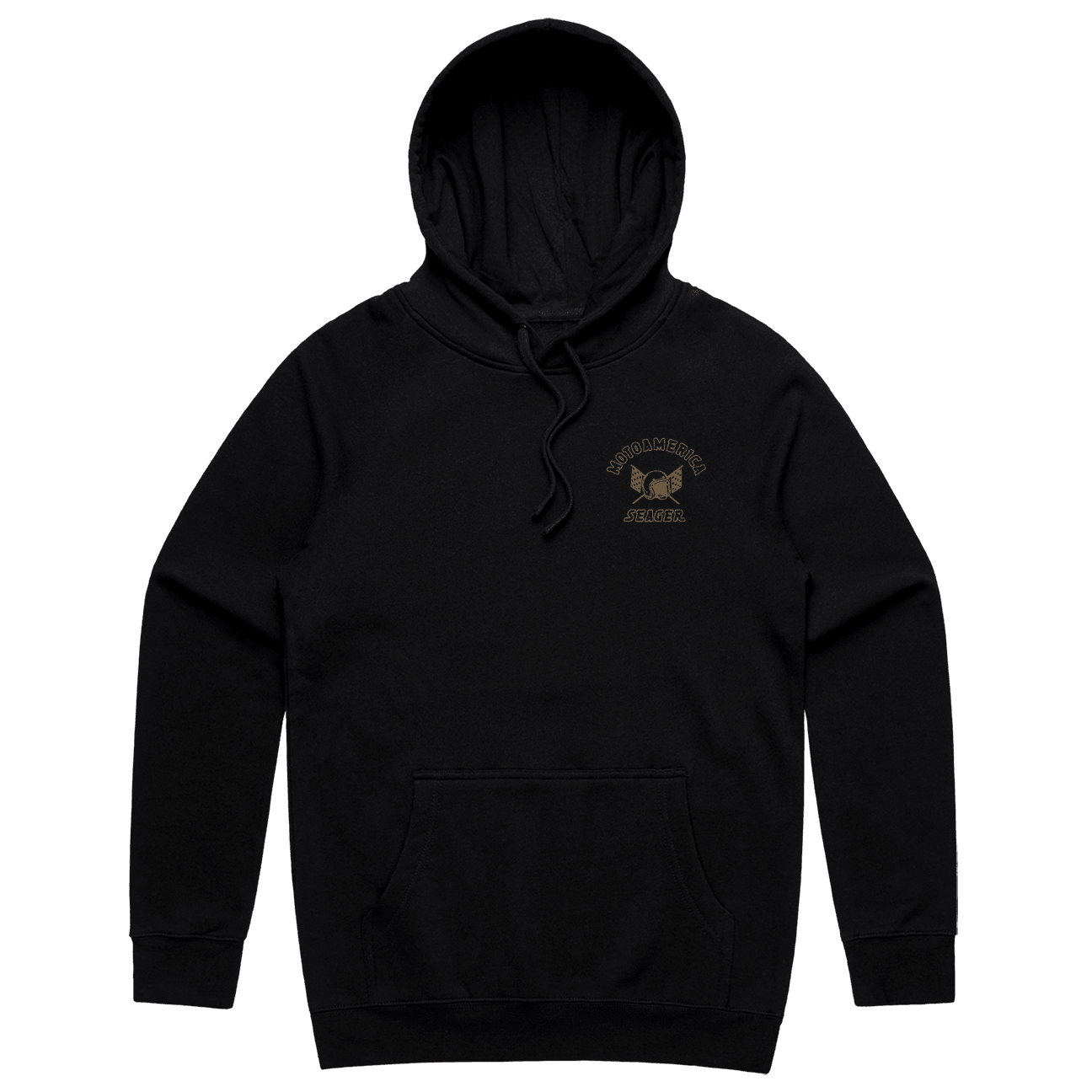Seager MotoAmerica® Lean Hoodie, Black - Moto America