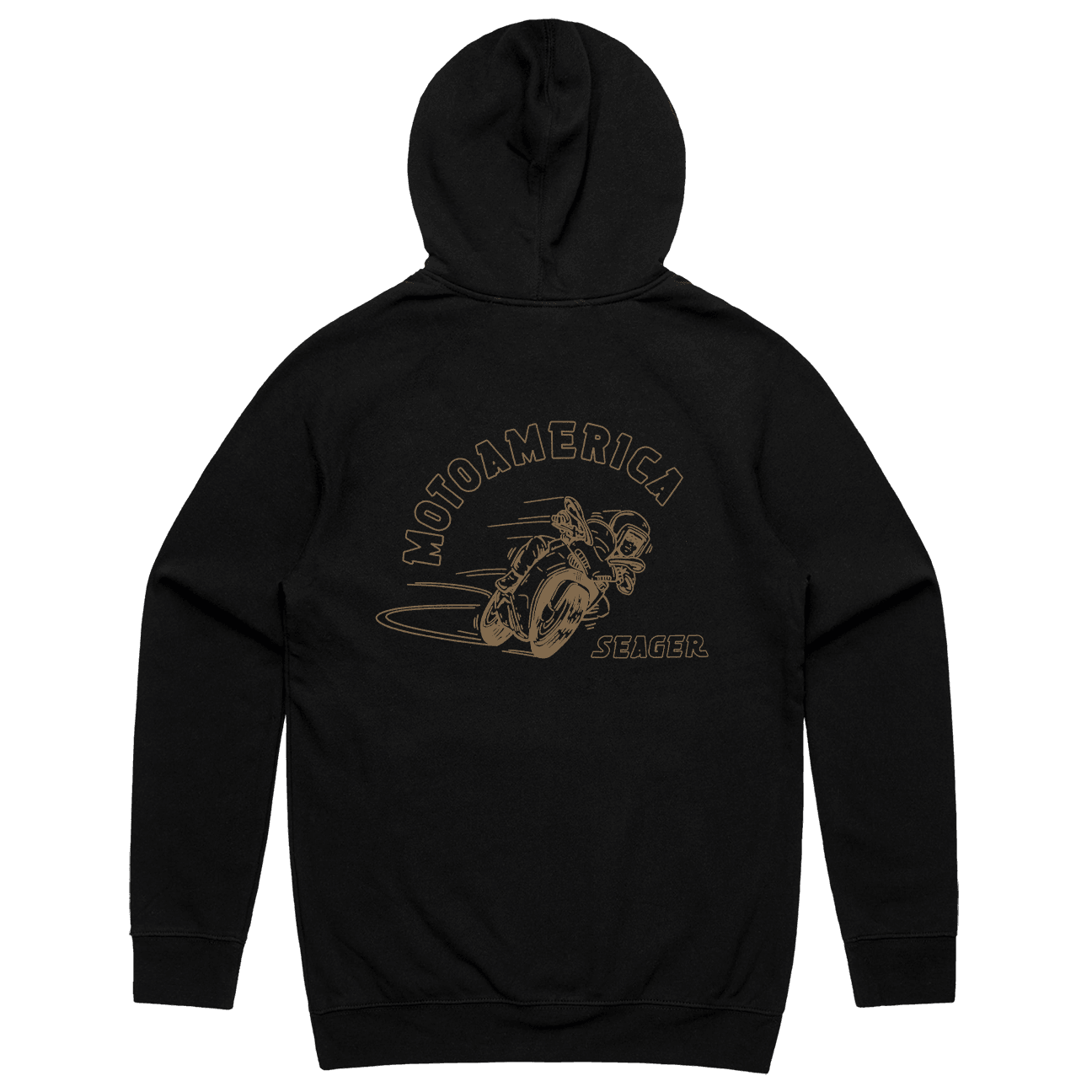 Seager MotoAmerica® Lean Hoodie, Black - Moto America