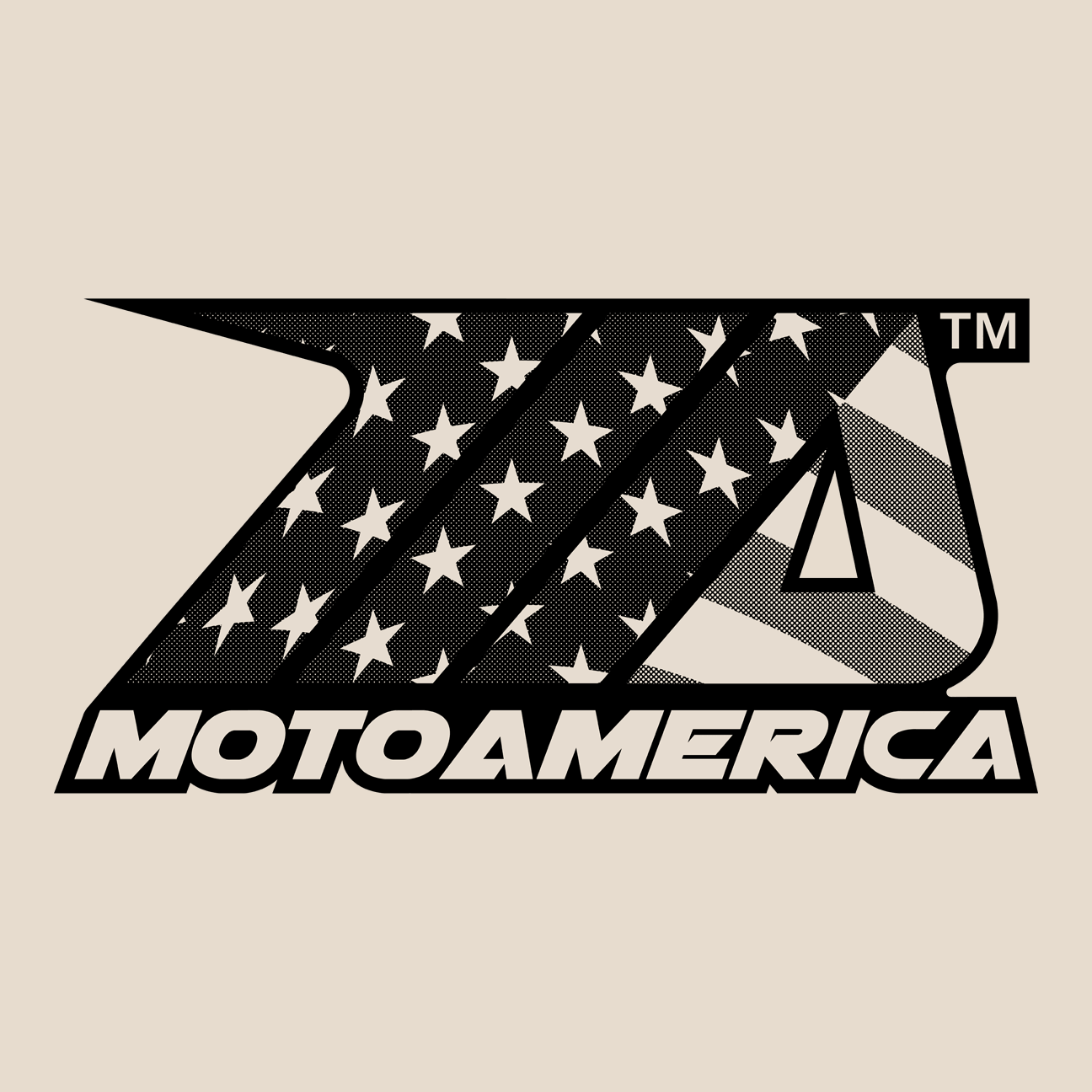 MA PROMO FLAG TEE 2023, SAND MotoAmerica® 2023 - Moto America