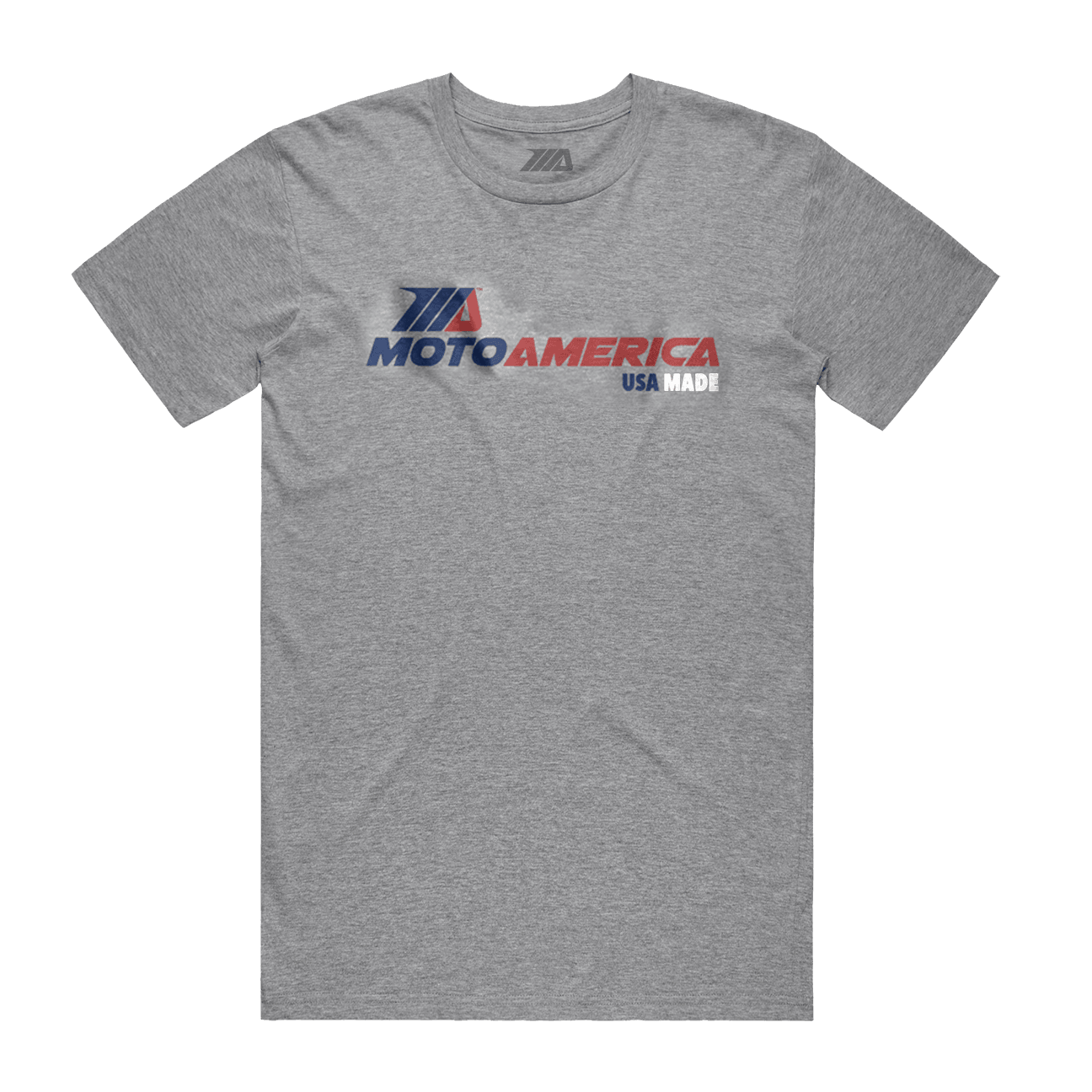 MA Pieces Tee, Heather Grey, MotoAmerica - Moto America