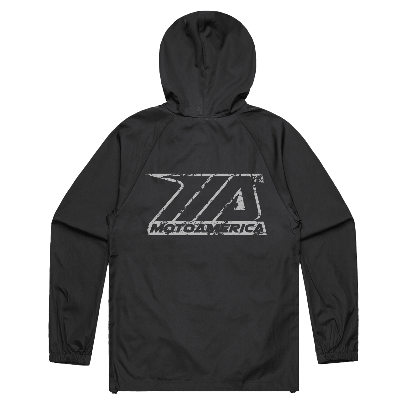 MA Packable Anorak Black Windbreaker MotoAmerica® 2023 - Moto America