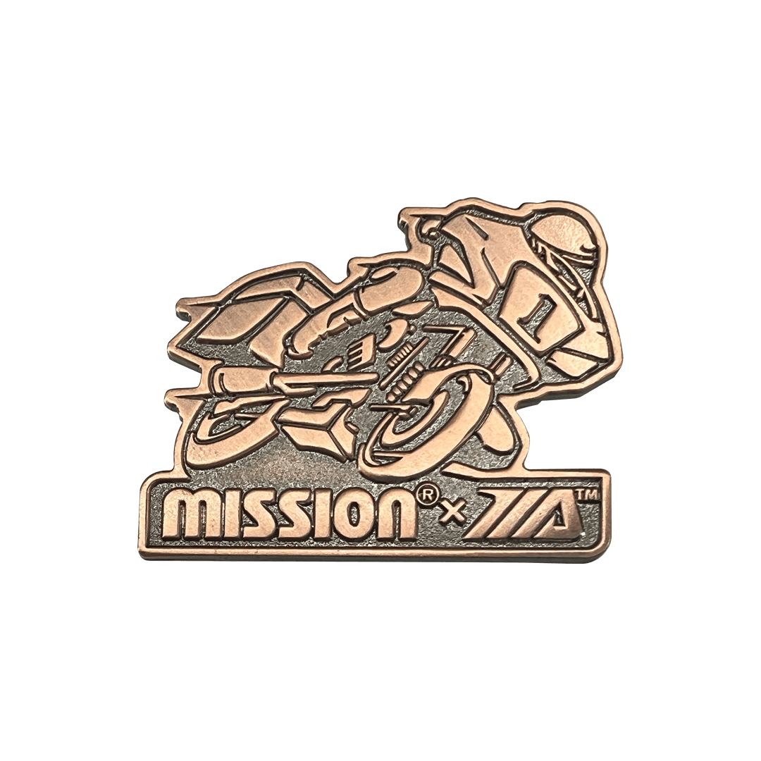 MISSION® x MA™ Antique Copper Bagger Pin, MotoAmerica® 2023 - Moto America